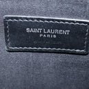 SAINT LAURENT Clutch Bag Enamel Silver Auth bs18043-9