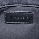 SAINT LAURENT Clutch Bag Enamel Silver Auth bs18043-12