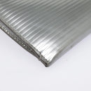 SAINT LAURENT Clutch Bag Enamel Silver Auth bs18043-7