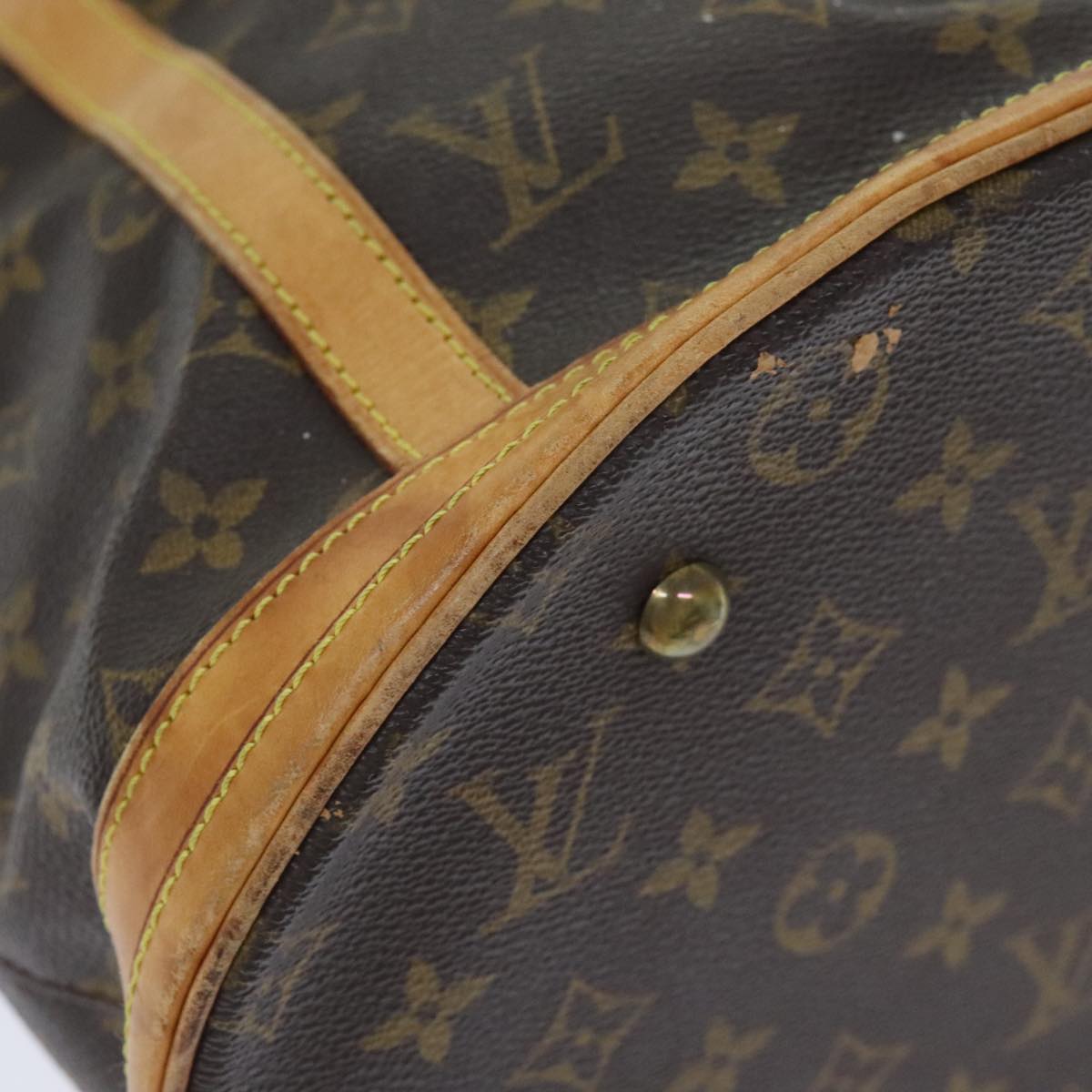 LOUIS VUITTON Monogram Bucket GM Shoulder Bag M42236 LV Auth bs18048