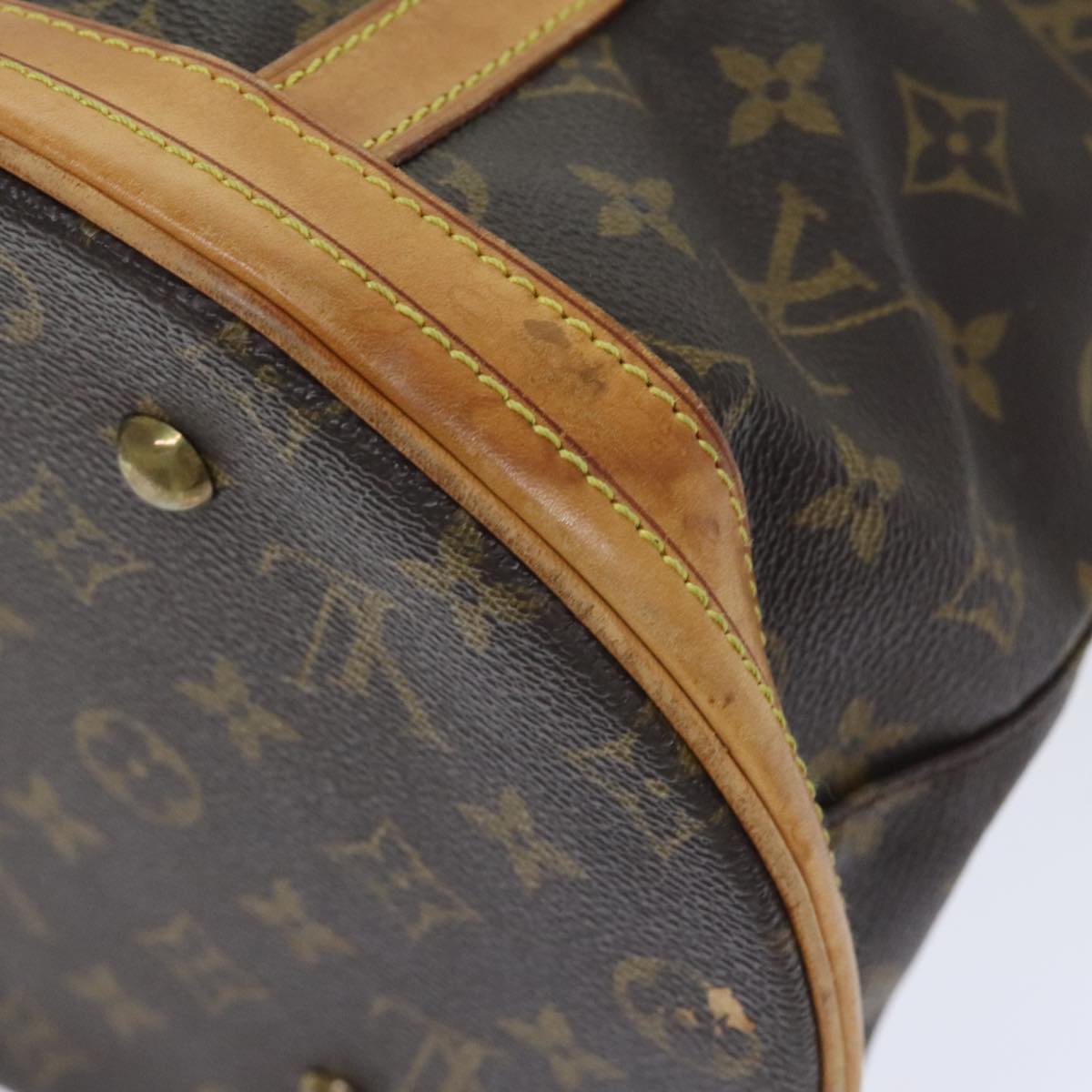 LOUIS VUITTON Monogram Bucket GM Shoulder Bag M42236 LV Auth bs18048