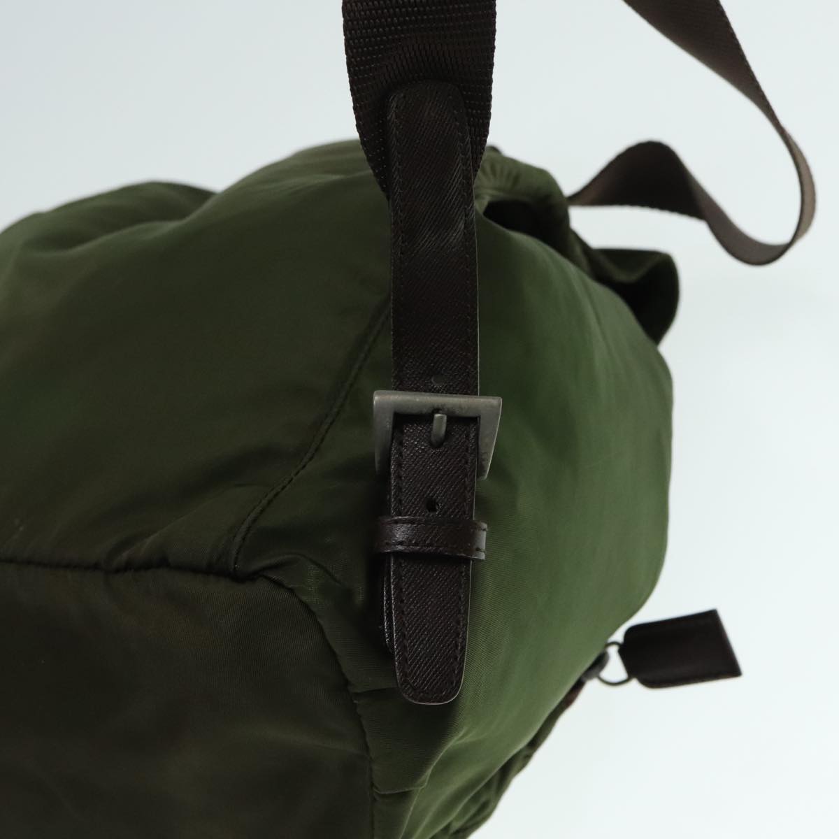 PRADA Backpack Nylon Green Auth bs18089