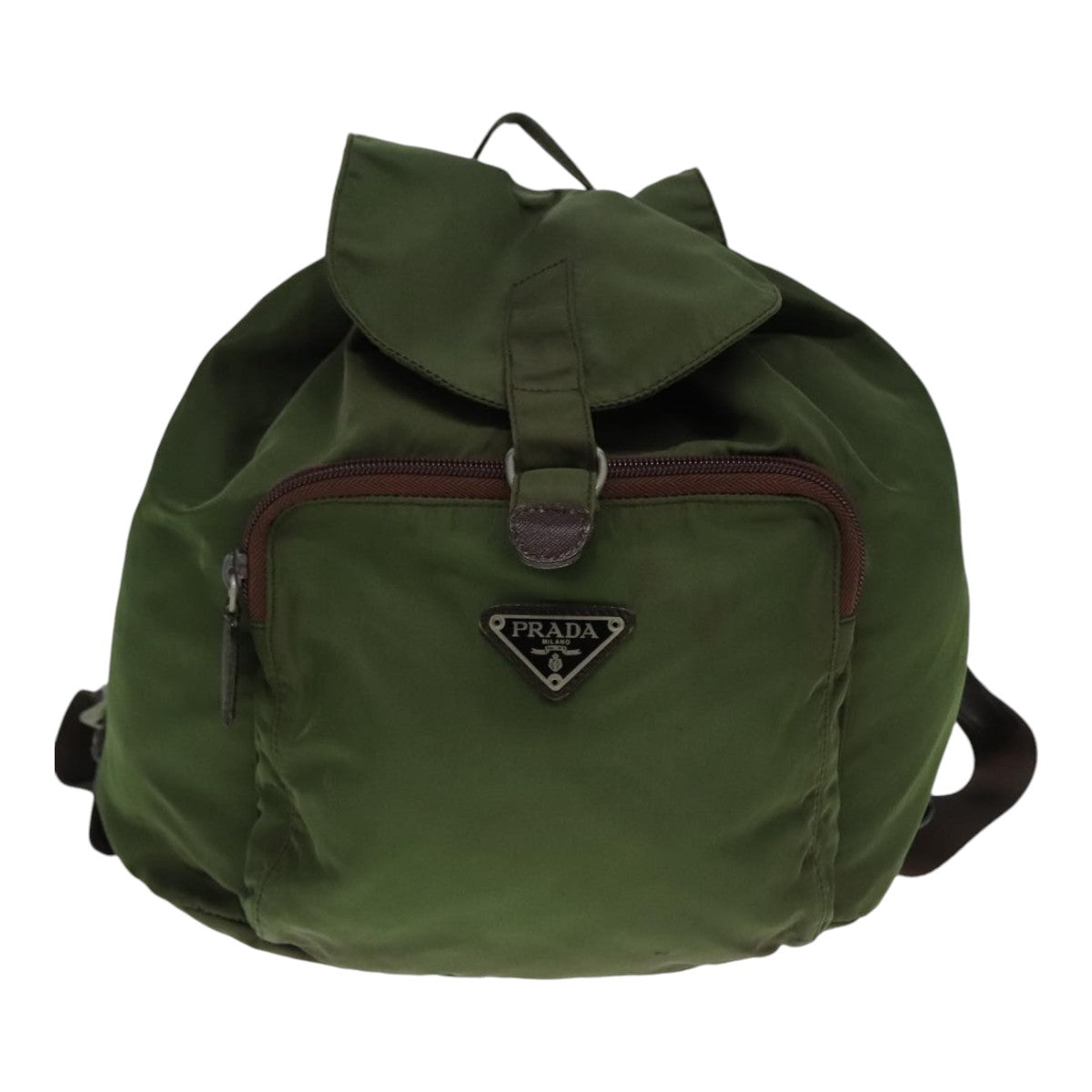 PRADA Backpack Nylon Green Auth bs18089