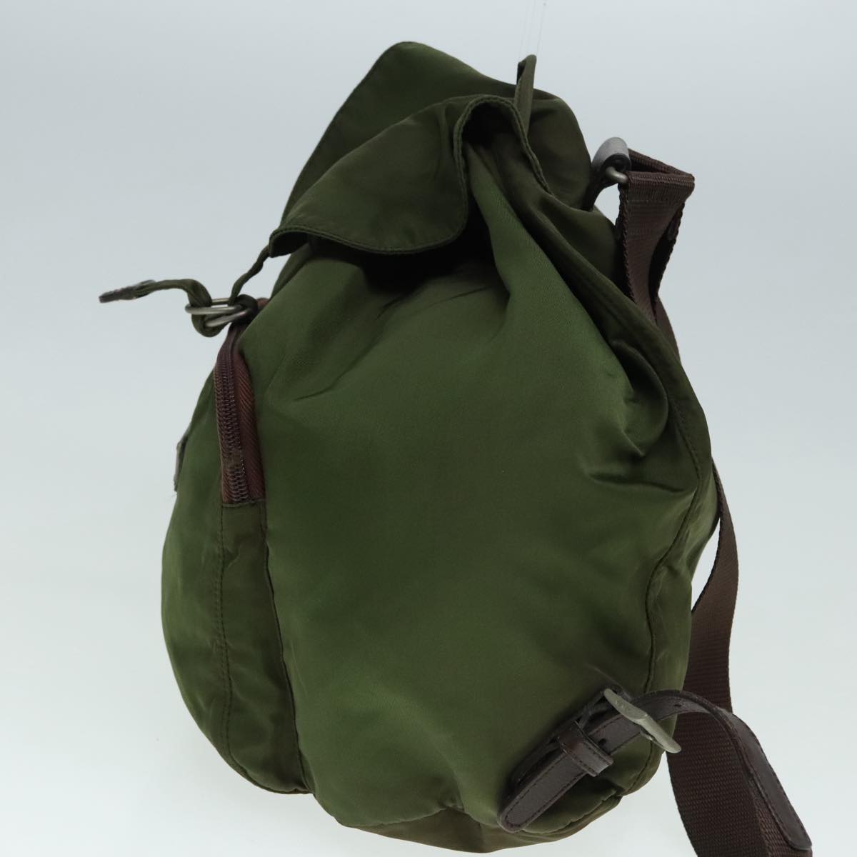 PRADA Backpack Nylon Green Auth bs18089