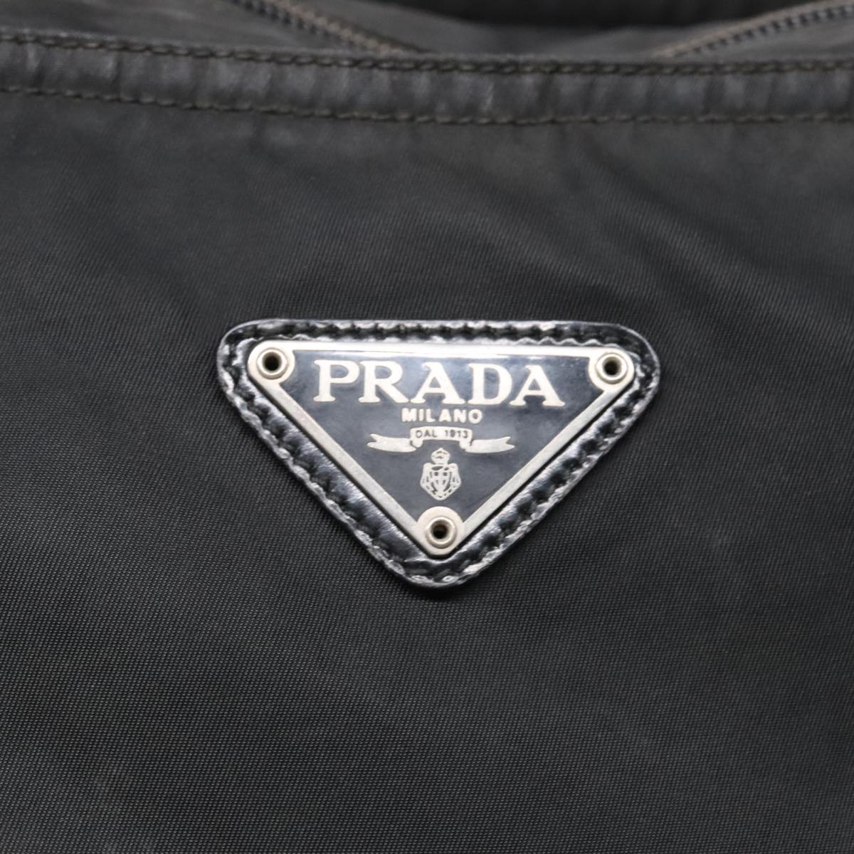 PRADA Shoulder Bag Nylon Black Auth bs18091