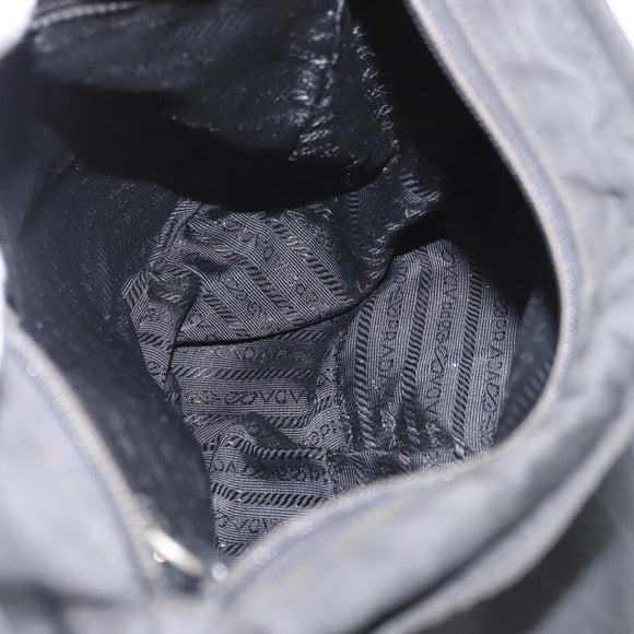 PRADA Shoulder Bag Nylon Black Auth bs18091