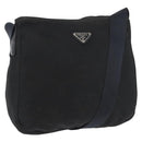 PRADA Shoulder Bag Nylon Black Auth bs18091-1