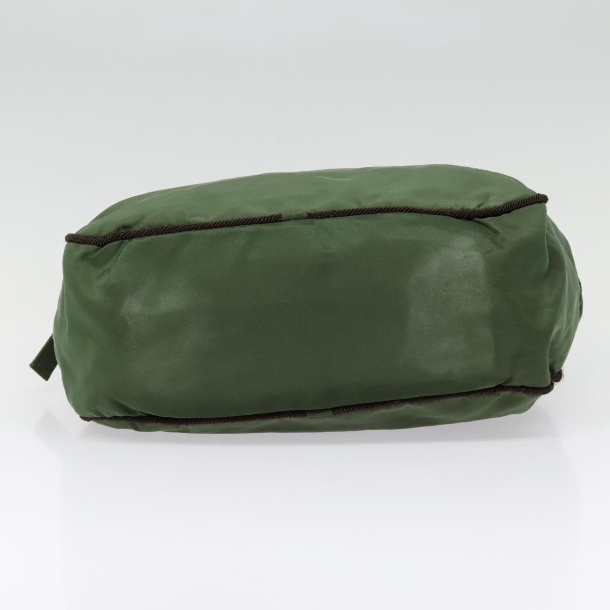 PRADA Hand Bag Nylon Green Auth bs18092