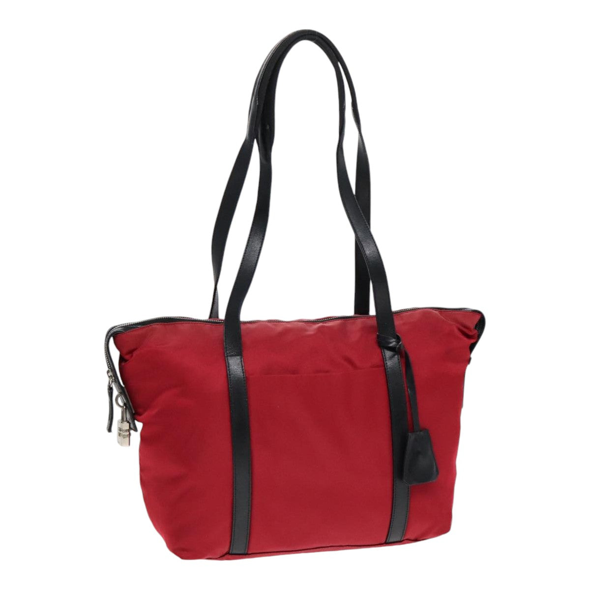 PRADA Shoulder Bag Nylon Red Auth bs18096