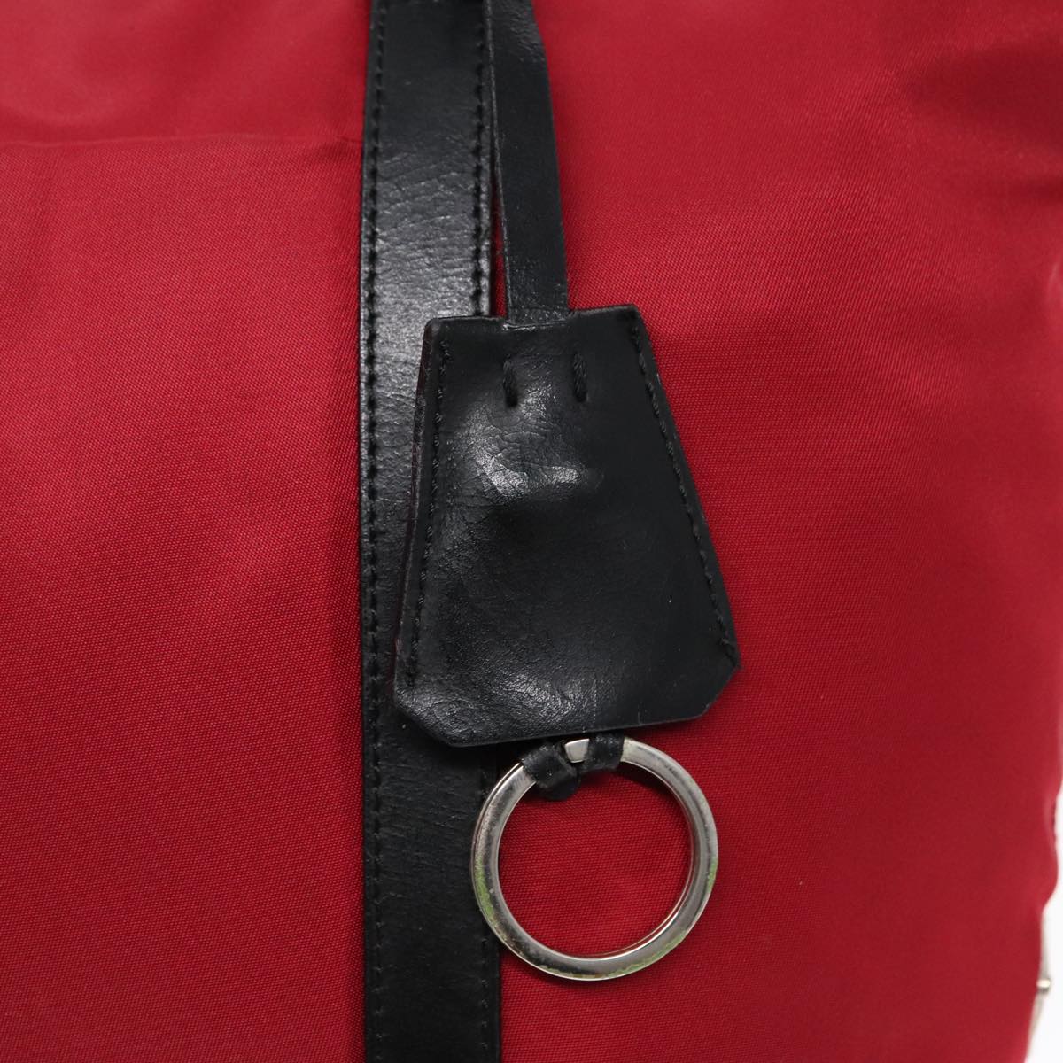 PRADA Shoulder Bag Nylon Red Auth bs18096