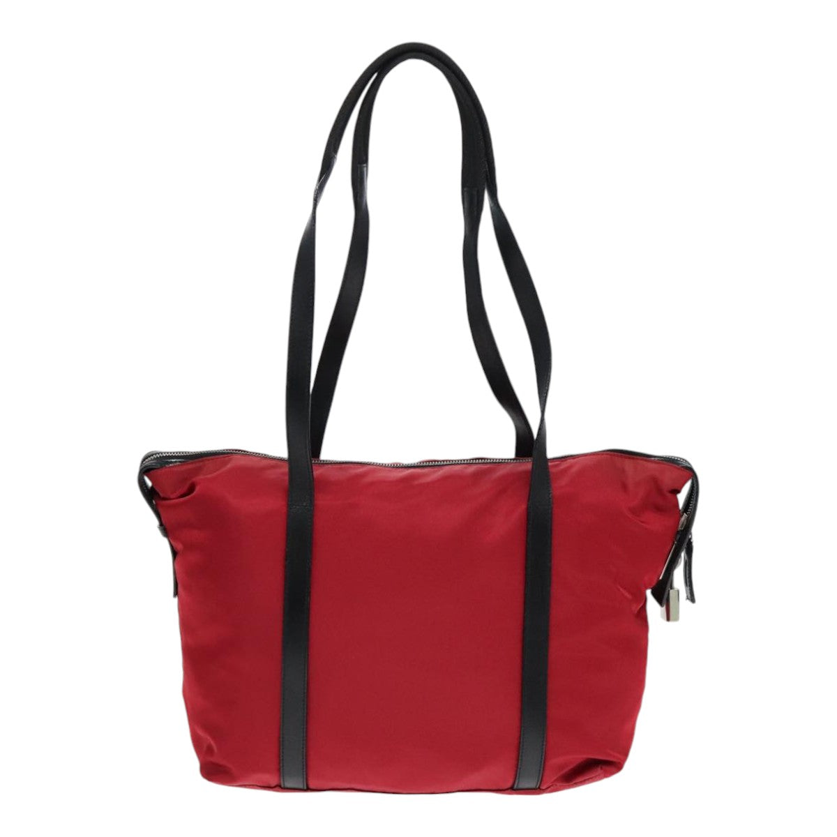 PRADA Shoulder Bag Nylon Red Auth bs18096