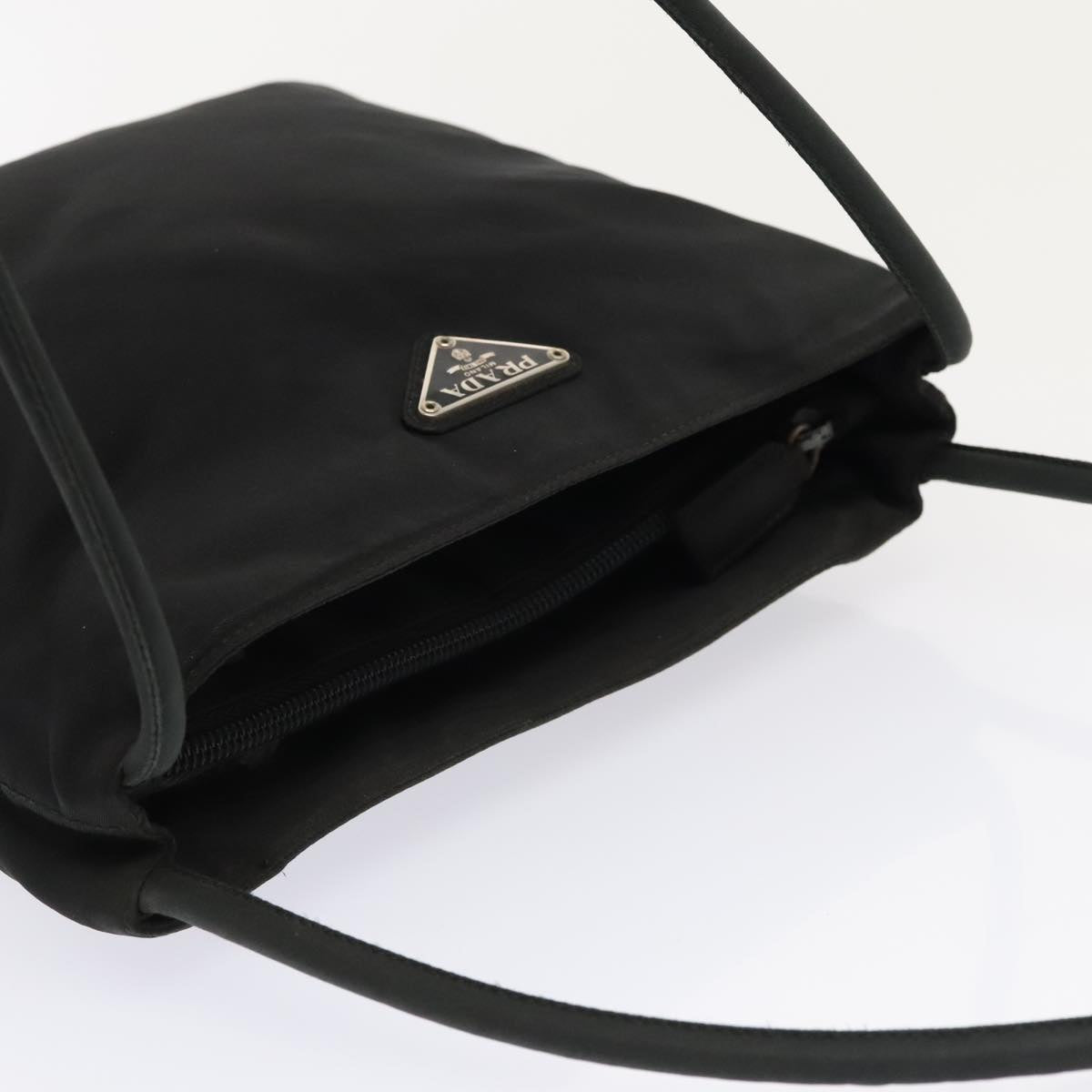 PRADA Tote Bag Nylon Black Auth bs18097