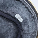 CHANEL COCO Mark vanity Pouch Calf Skin Black Gold CC Auth bs18099-23