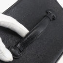 CHANEL COCO Mark vanity Pouch Calf Skin Black Gold CC Auth bs18099-7