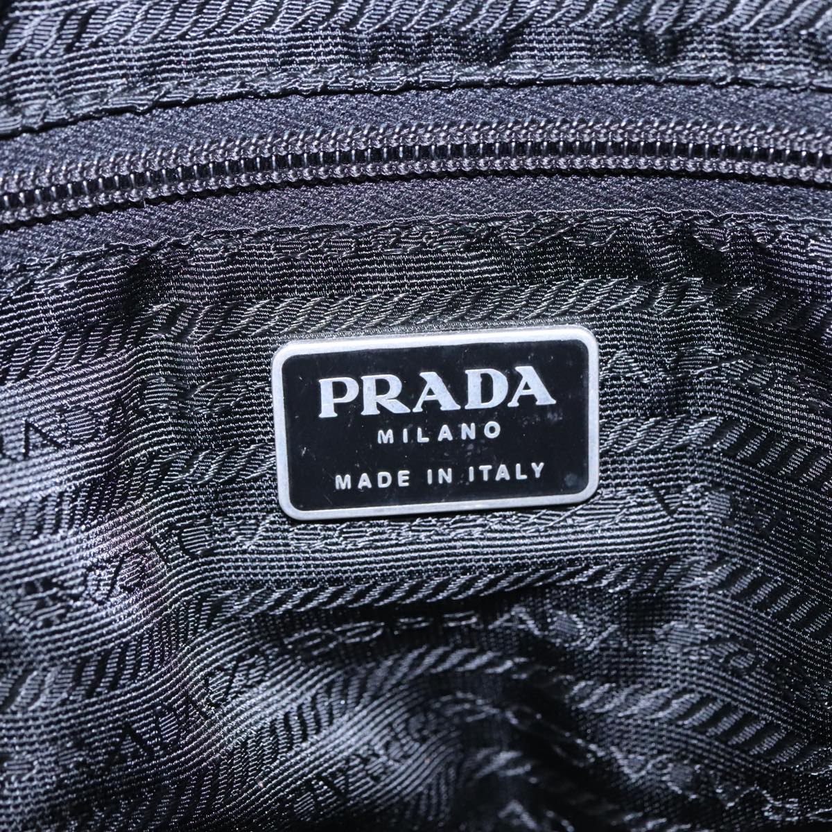 PRADA Hand Bag Nylon Black Auth bs18105