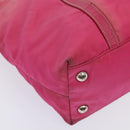 PRADA Hand Bag Nylon Pink Auth bs18106-14