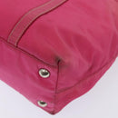 PRADA Hand Bag Nylon Pink Auth bs18106-15
