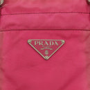 PRADA Hand Bag Nylon Pink Auth bs18106-17