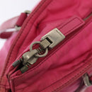 PRADA Hand Bag Nylon Pink Auth bs18106-18