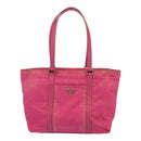 PRADA Hand Bag Nylon Pink Auth bs18106-13