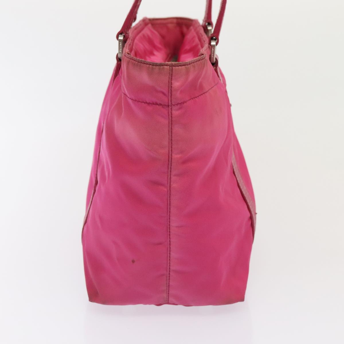 PRADA Hand Bag Nylon Pink Auth bs18106