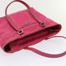 PRADA Hand Bag Nylon Pink Auth bs18106-6