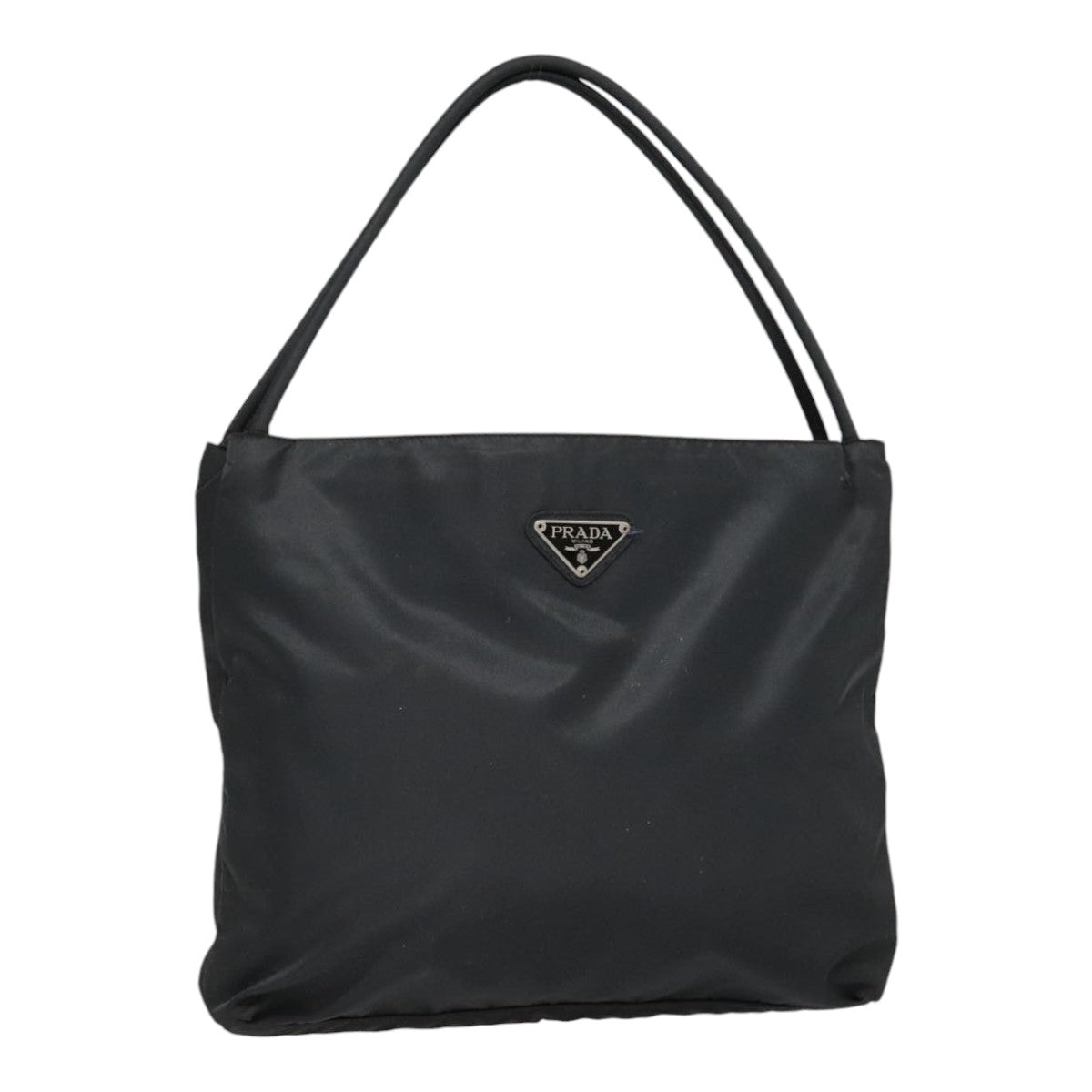 PRADA Tote Bag Nylon Black Auth bs18107