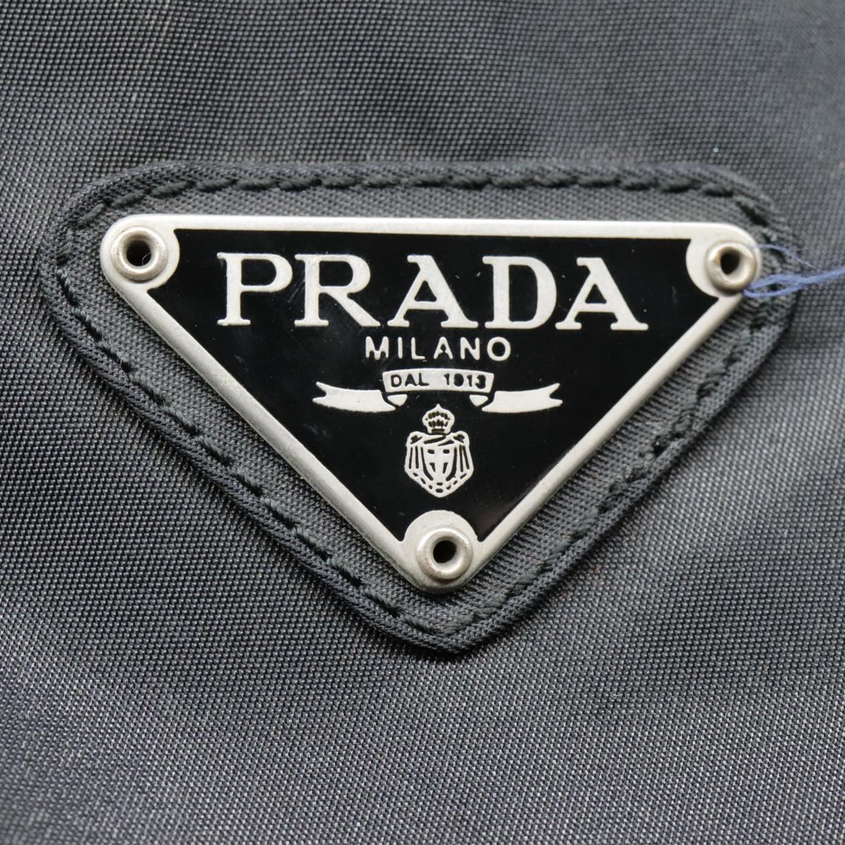 PRADA Tote Bag Nylon Black Auth bs18107