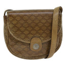 CELINE Macadam Canvas Shoulder Bag PVC Beige Auth bs18108-1
