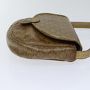 CELINE Macadam Canvas Shoulder Bag PVC Beige Auth bs18108-3