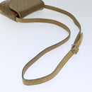 CELINE Macadam Canvas Shoulder Bag PVC Beige Auth bs18108-8