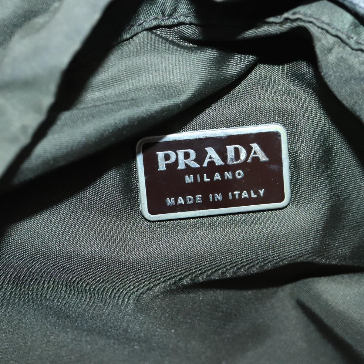 PRADA Backpack Nylon Green Auth bs18109