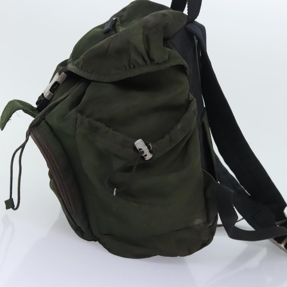 PRADA Backpack Nylon Green Auth bs18109