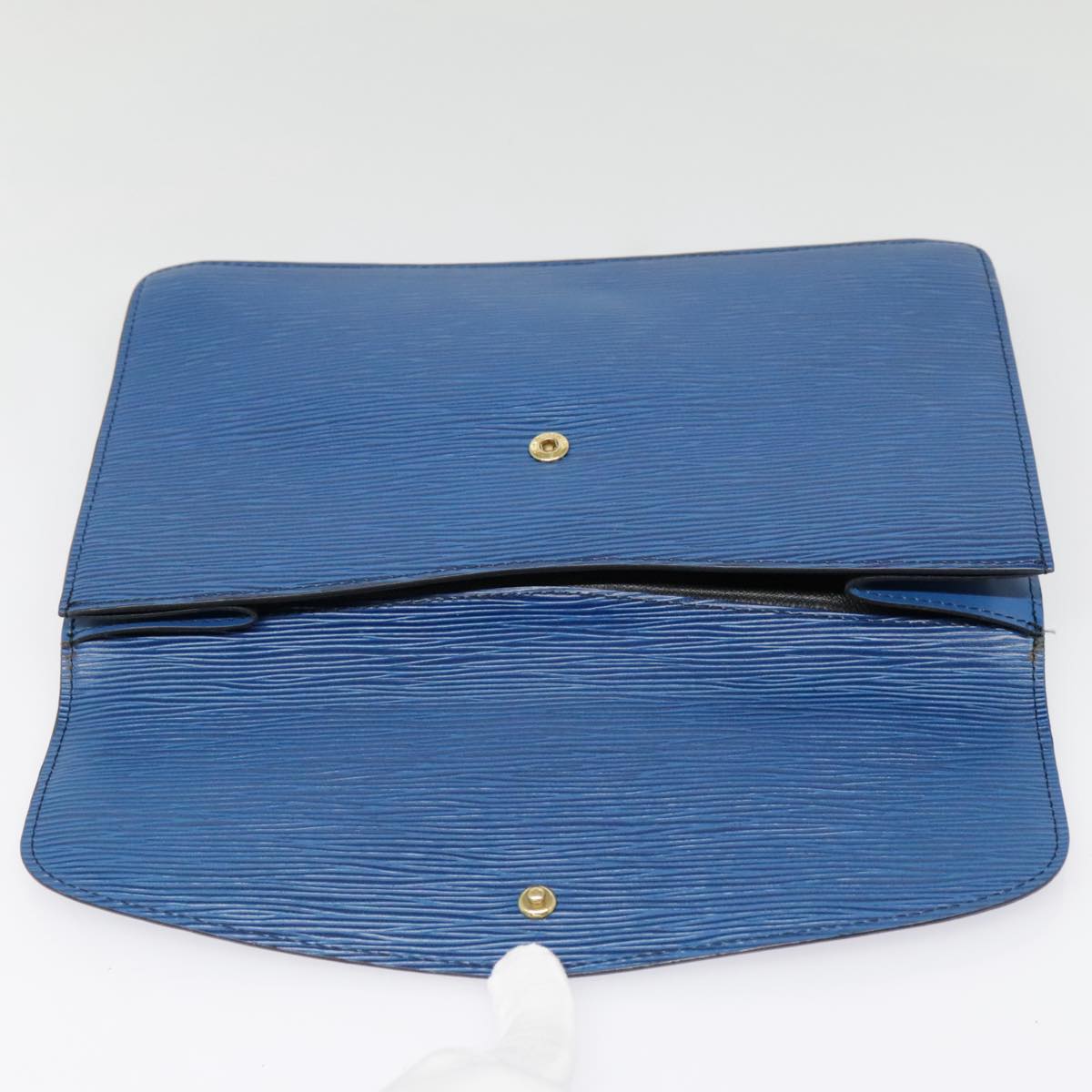 LOUIS VUITTON Epi Montaigne 27 Clutch Bag Blue M52655 LV Auth bs18131