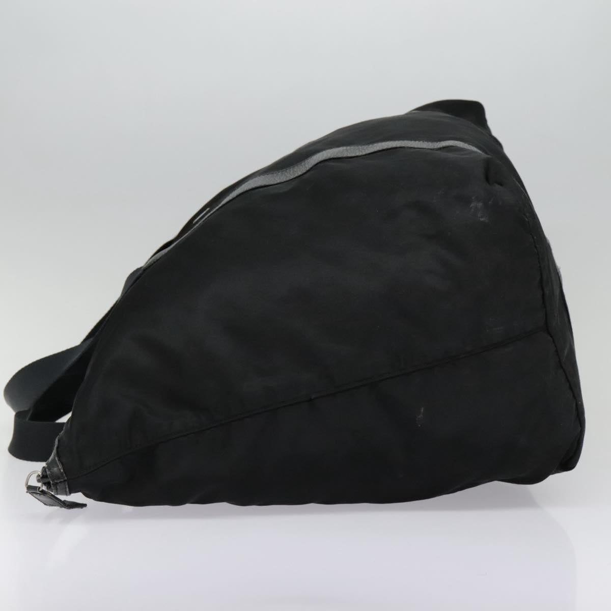 PRADA Boston Bag Nylon Black Auth bs18139