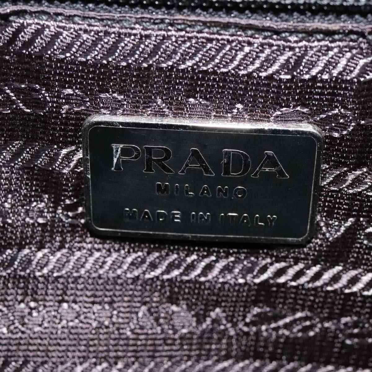 PRADA Shoulder Bag Nylon Black Auth bs18140