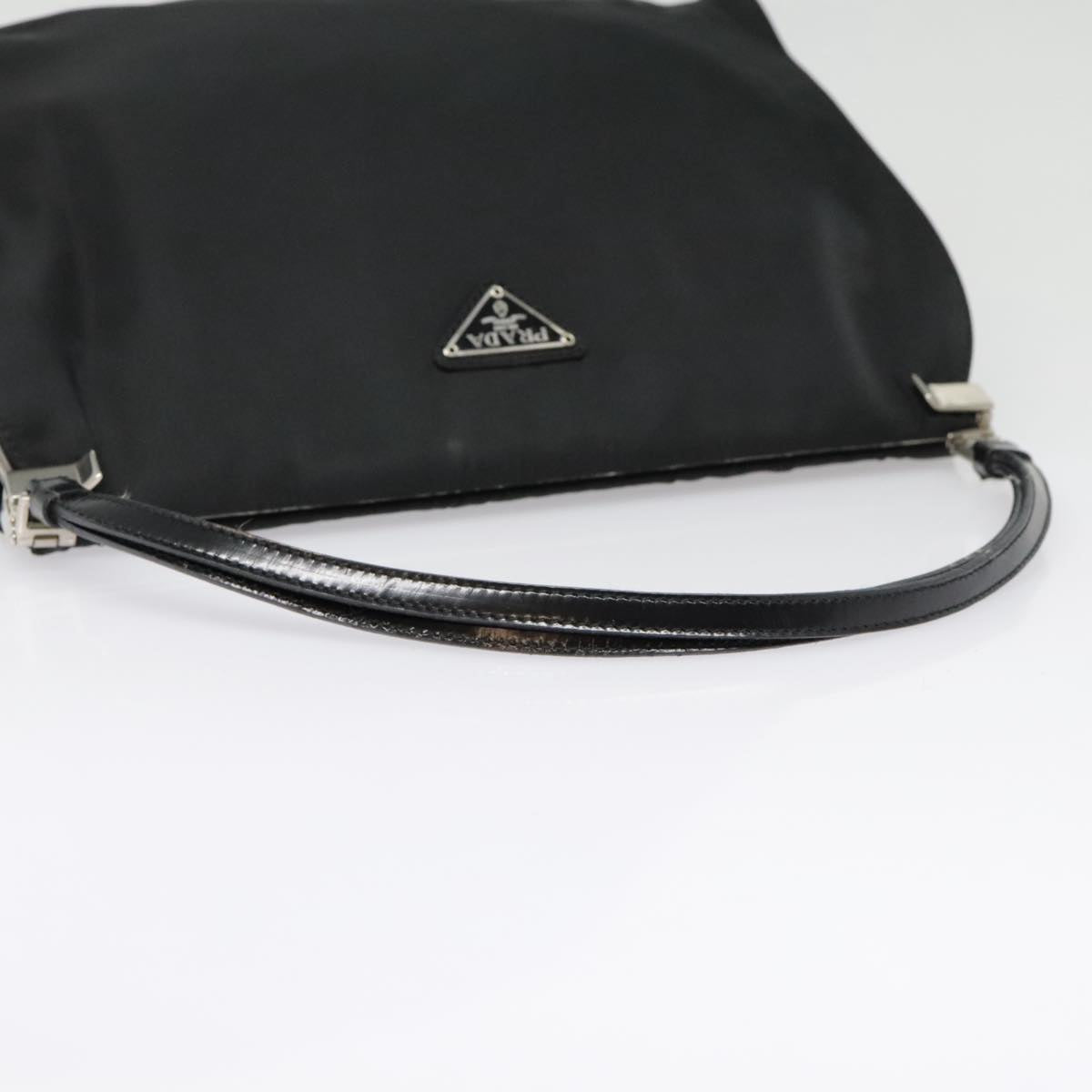 PRADA Shoulder Bag Nylon Black Auth bs18140