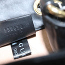 GUCCI Sherry Line Shoulder Bag Suede Red Gold Navy 550620 Auth bs18146-12