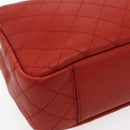 CHANEL Matelasse Chain Boy Chanel Shoulder Bag Leather Orange CC Auth bs18169-14