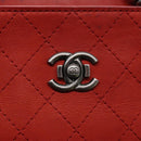 CHANEL Matelasse Chain Boy Chanel Shoulder Bag Leather Orange CC Auth bs18169-17