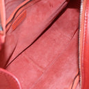 CHANEL Matelasse Chain Boy Chanel Shoulder Bag Leather Orange CC Auth bs18169-11