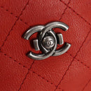 CHANEL Matelasse Chain Boy Chanel Shoulder Bag Leather Orange CC Auth bs18169-15