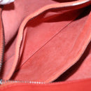 CHANEL Matelasse Chain Boy Chanel Shoulder Bag Leather Orange CC Auth bs18169-21