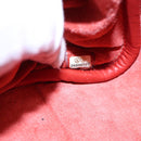 CHANEL Matelasse Chain Boy Chanel Shoulder Bag Leather Orange CC Auth bs18169-12