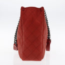 CHANEL Matelasse Chain Boy Chanel Shoulder Bag Leather Orange CC Auth bs18169-4