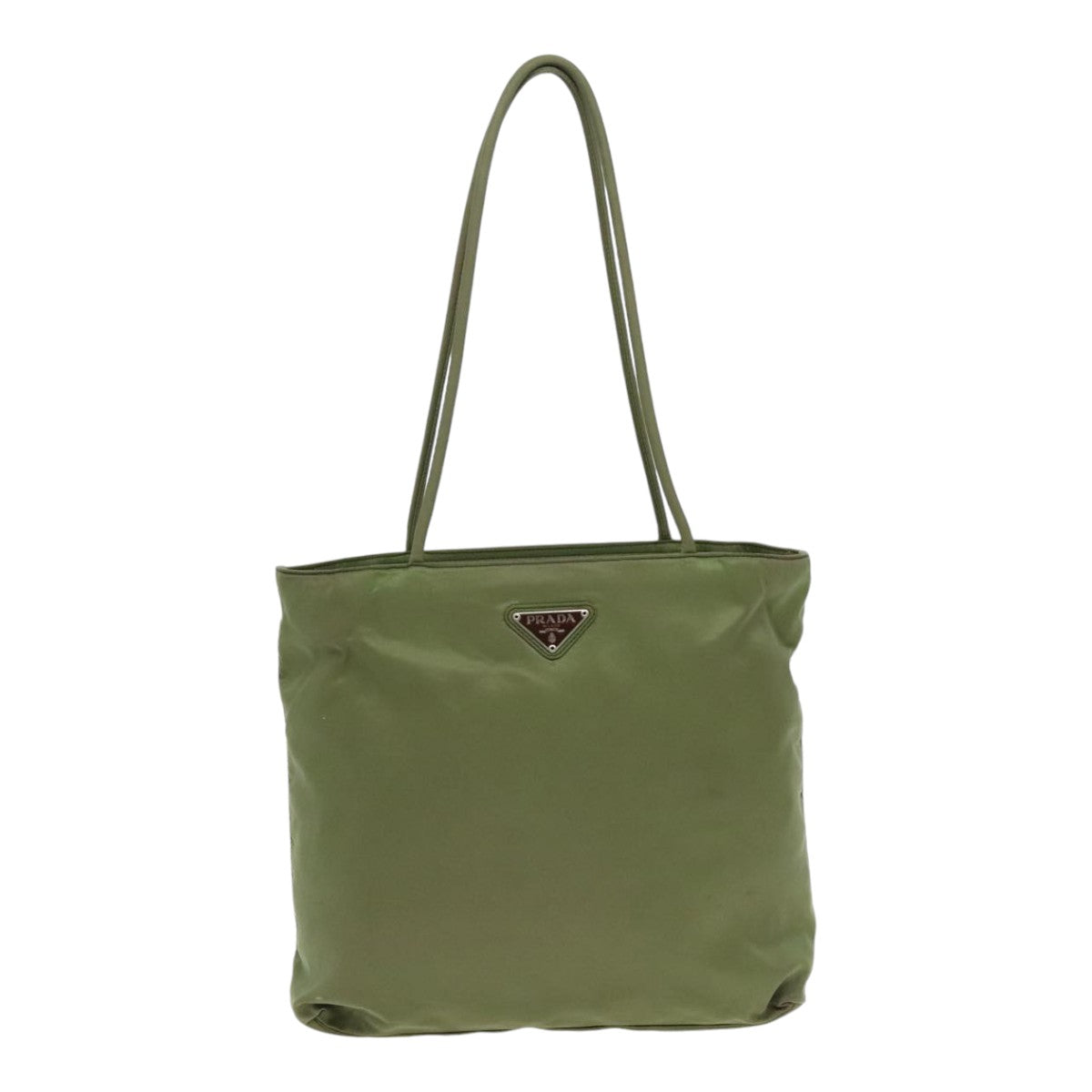 PRADA Tote Bag Nylon Khaki Auth bs18198