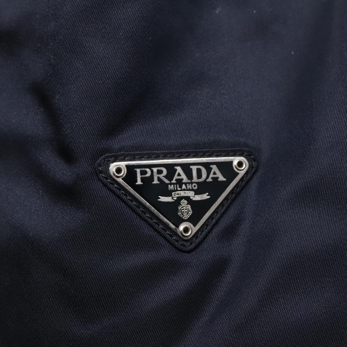 PRADA Chain Shoulder Bag Nylon Navy Auth bs18202