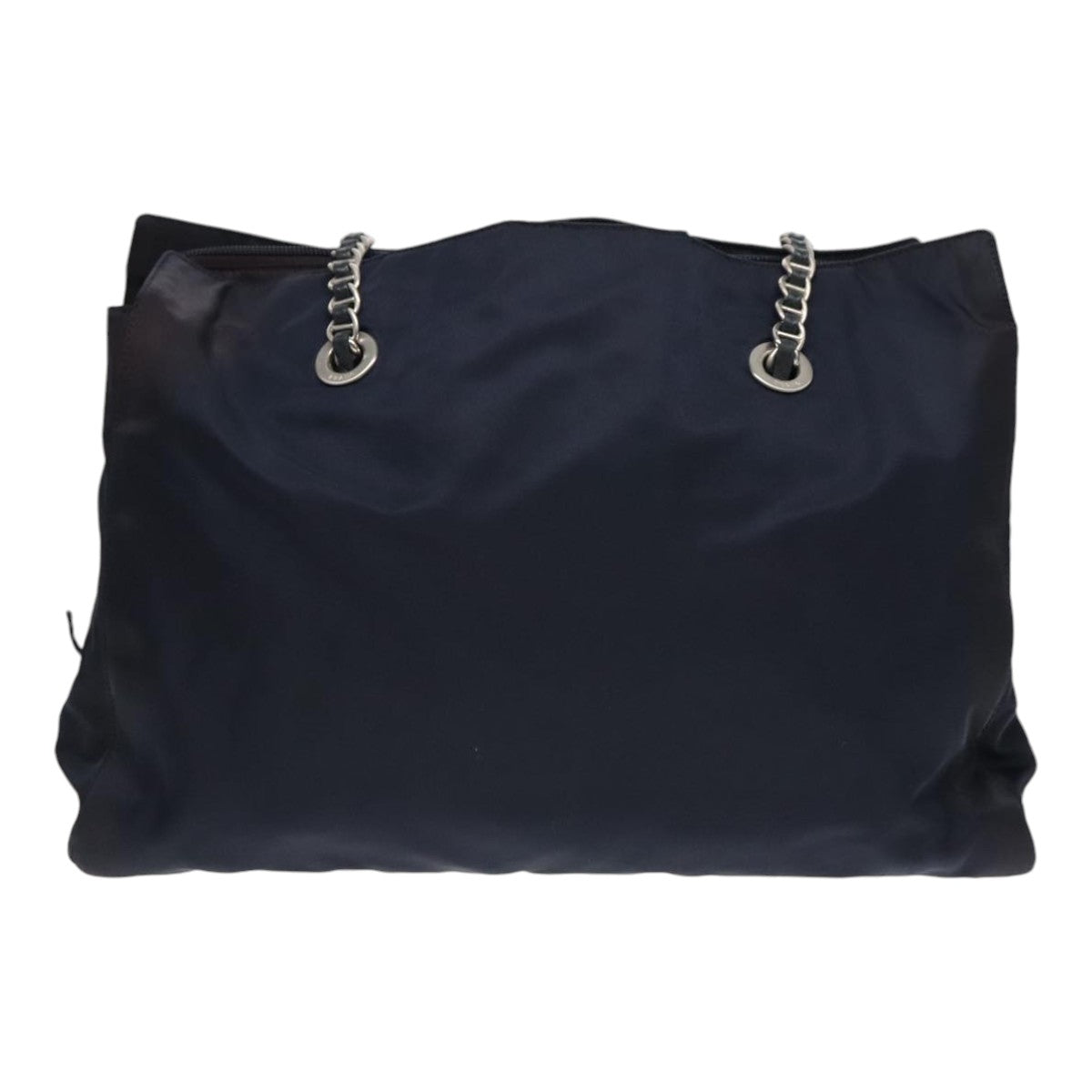 PRADA Chain Shoulder Bag Nylon Navy Auth bs18202