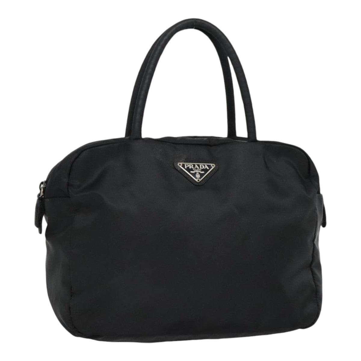 PRADA Hand Bag Nylon Black Auth bs18204