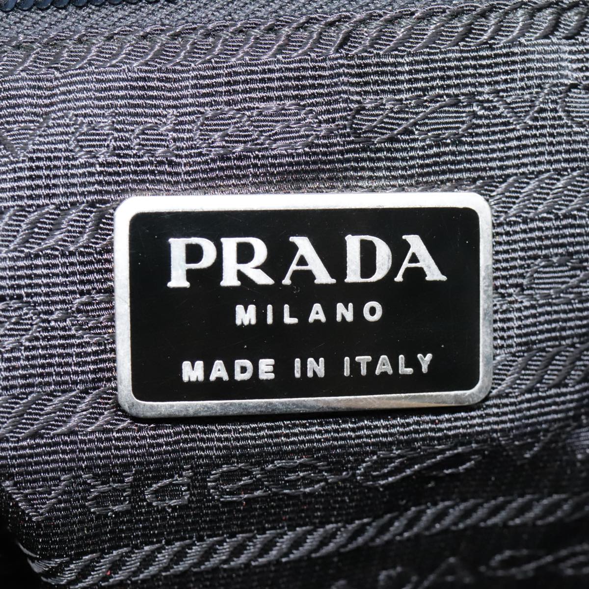 PRADA Hand Bag Nylon Black Auth bs18204